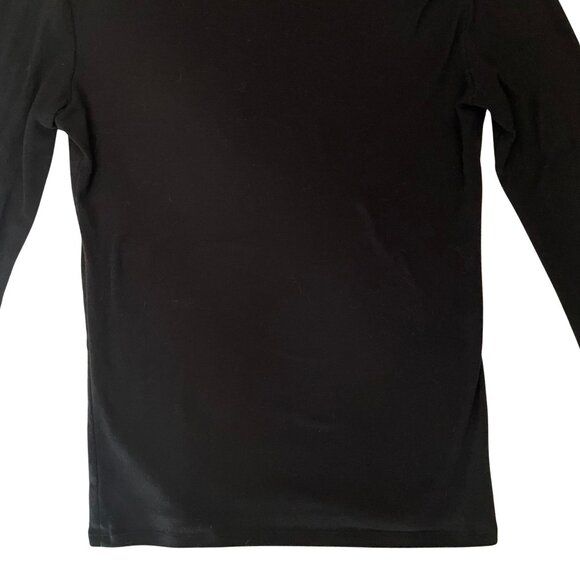 Long Sleeve Turtleneck Shirt • Black • US Small - Picture 12 of 13